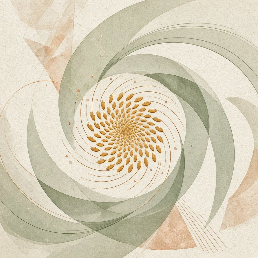 Abstract Phyllux Tech lattice mark.
