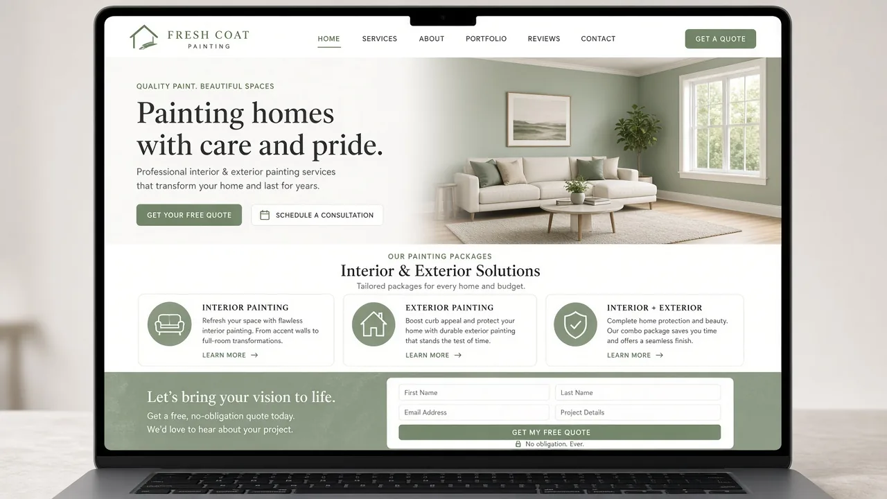 Website mockup painter