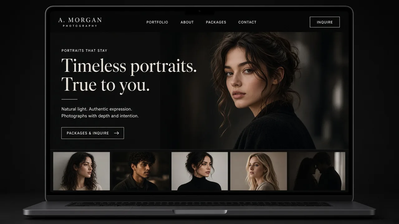 Website mockup photographer