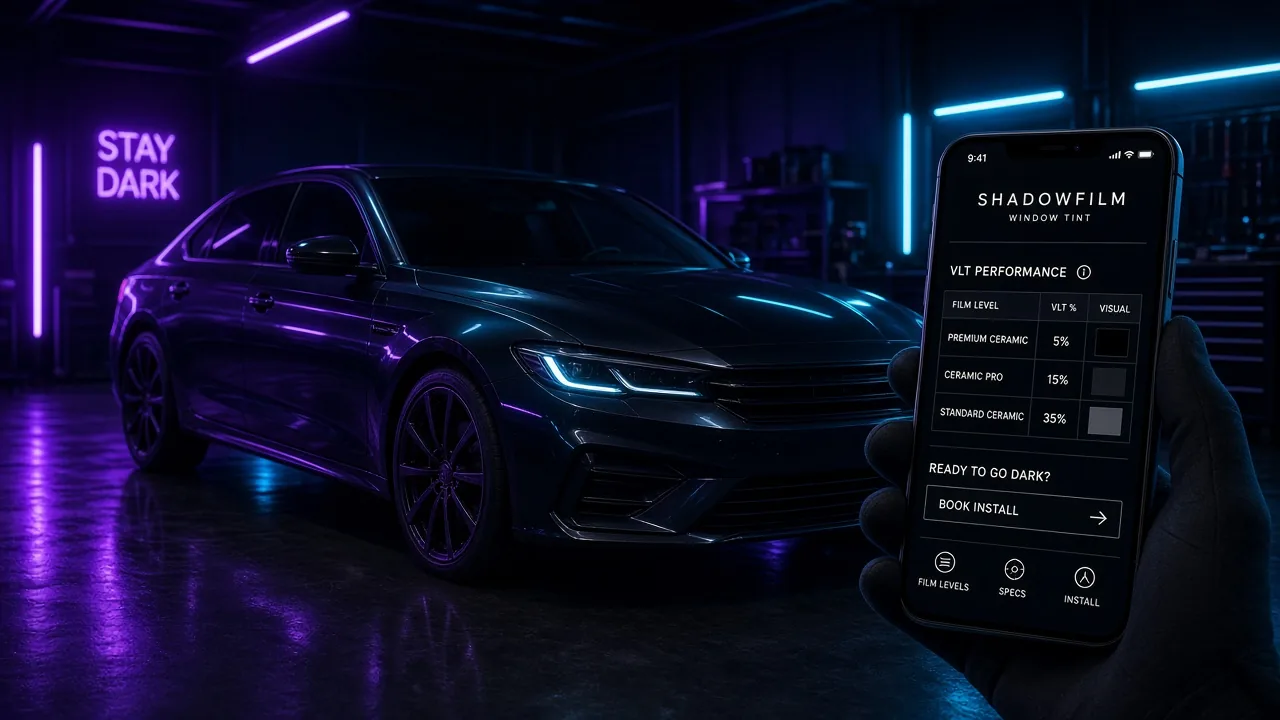 Website mockup tint